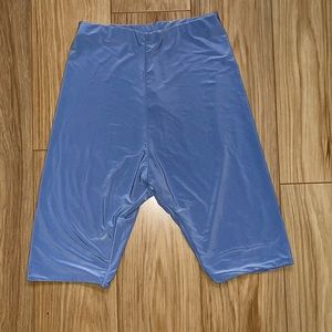 PrettyLittleThing Powder Blue Biker Shorts
